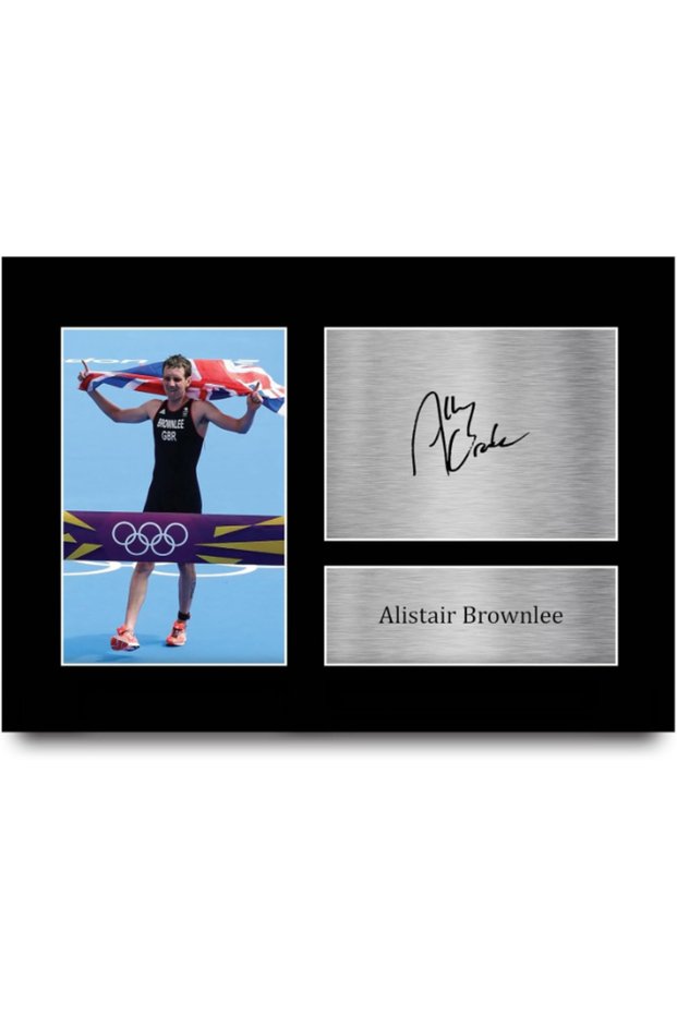 A4 Alistair Brownlee Great Britain Olympics Gifts Printed Signed Autograph Picture for Olympic Memorabilia Fans - A4