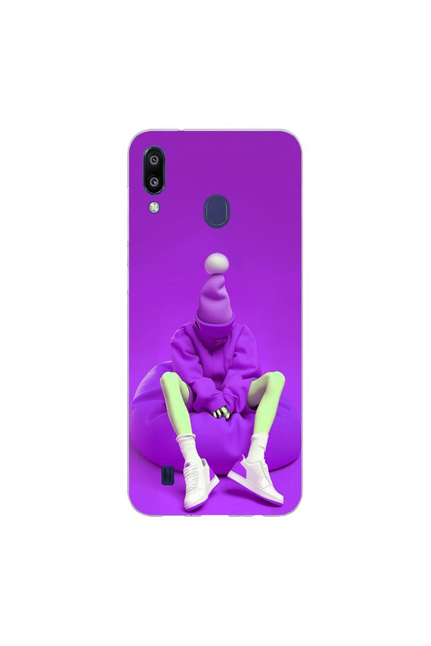 Samsung Galaxy M10S Compatible No Face 6 Design Transparent Case