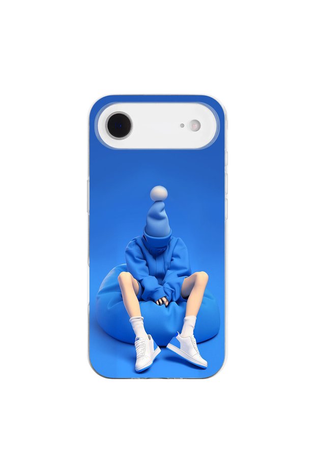 iPhone 17 Air Compatible No Face 5 Design Transparent Case