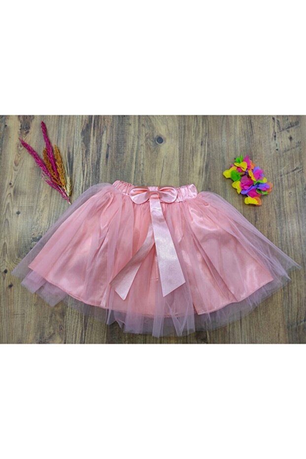 Girl's Blue Bow Dream Tutu Tutu Tulle Skirt