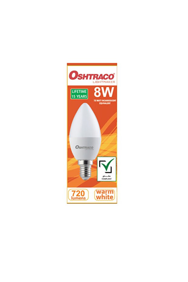 8WATT LED LAMP E14 WARM WHITE