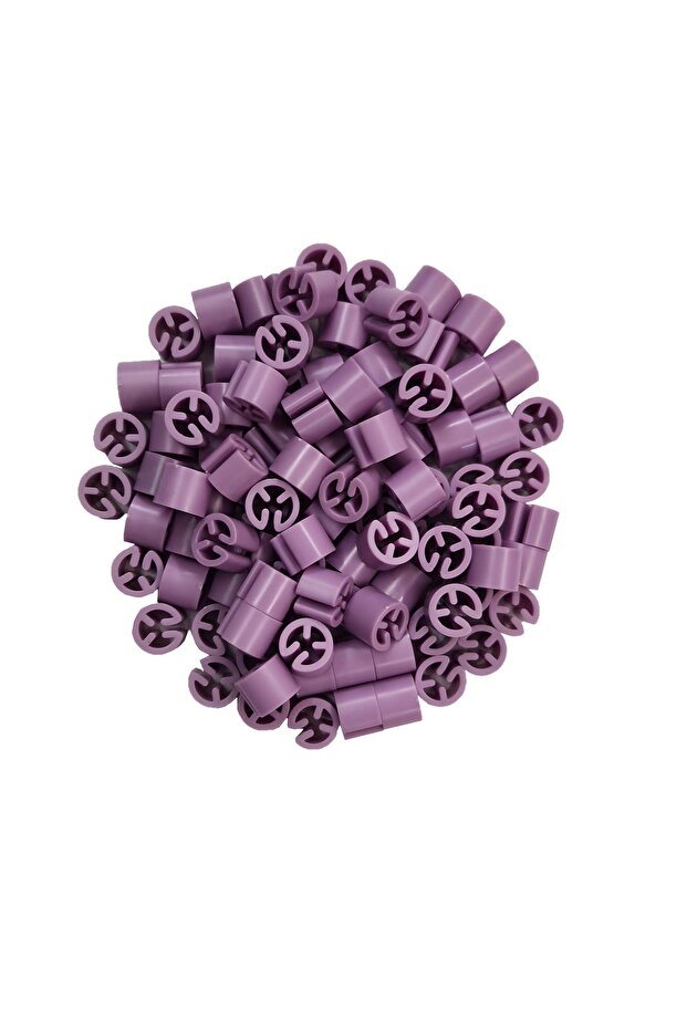 Hanger Size Beads Flat Lila (100 Pieces)