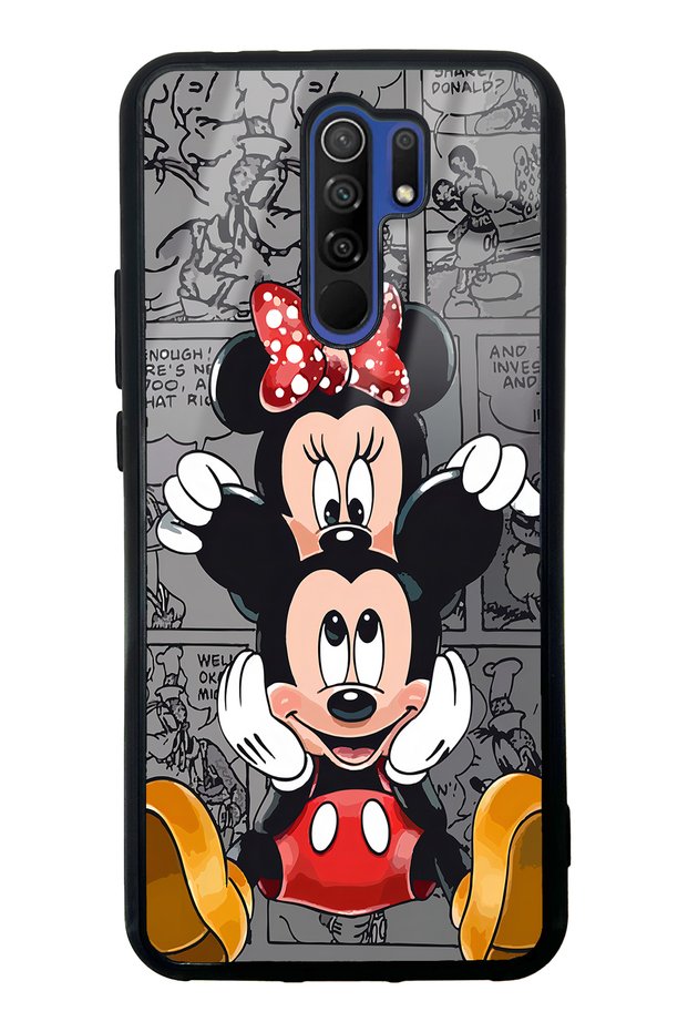 Xiaomi Redmi 9 Glossy Phone Case with Micky and Minnie Design