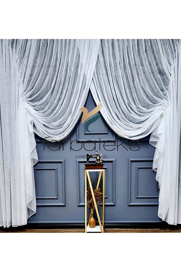 Linen Donati New Fashion Tulle Double Breasted Theater Echo Tulle Curtain