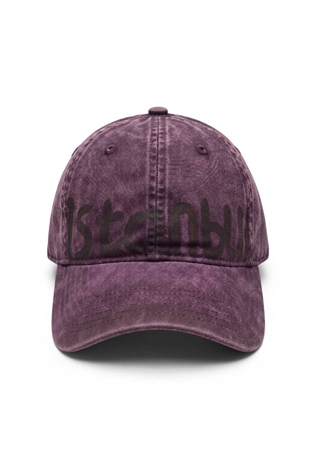 Unisex Özle Washed Denim Cap Hat