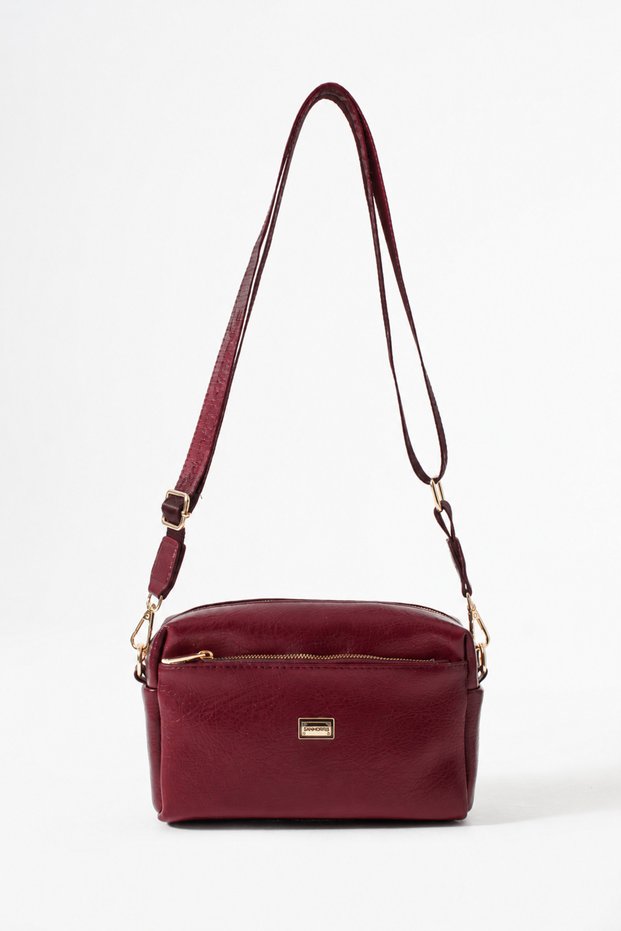 Women's 3-Eye Glasses Faux Leather Wide-Strap Crossbody Bag