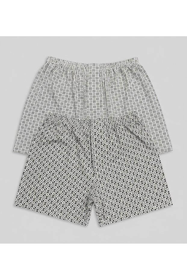 Men's Plus Size Patterned Boxers (Pack of 2)