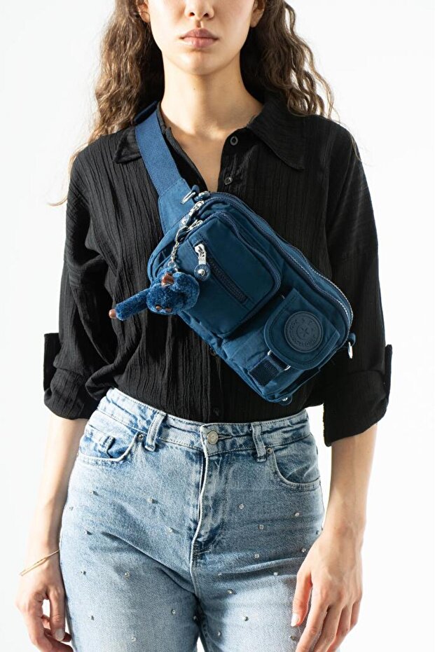 Unisex Waist Bag Free Bag Clinker Fabric Postman Shoulder Bag Functional Use Cross Strap