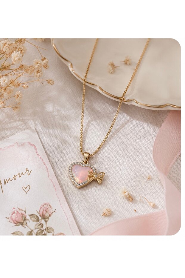 Necklace with Bow Detail Minimal
