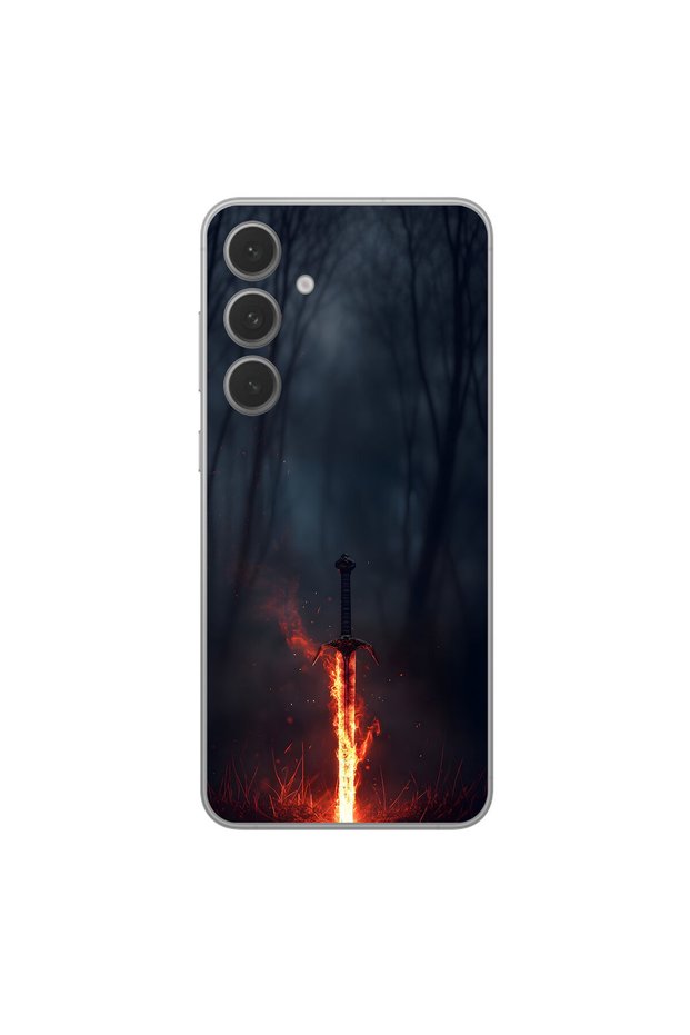 Samsung Galaxy S25 Fe Compatible Savaş 3 Design Transparent Case