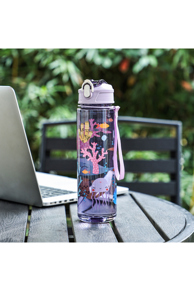 750ml PURPLE A 750ml Large-Capacity Dinosaur Straw Cup, Cute and Portable, Suitable for Outdoor Acti