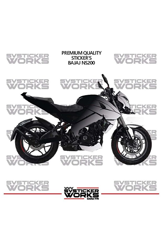 ملصق تزيين BAJAJ NS200 ثنائي اللون، طقم جاهز لتزيين المحرك، عالي الجودة
