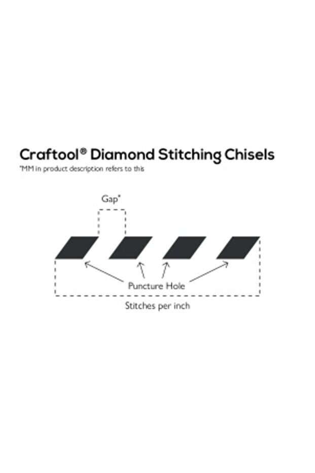 Daltă de cusut piele 2 mm - 6