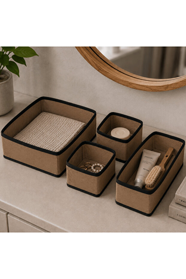 Felt drawer organizer set of 4