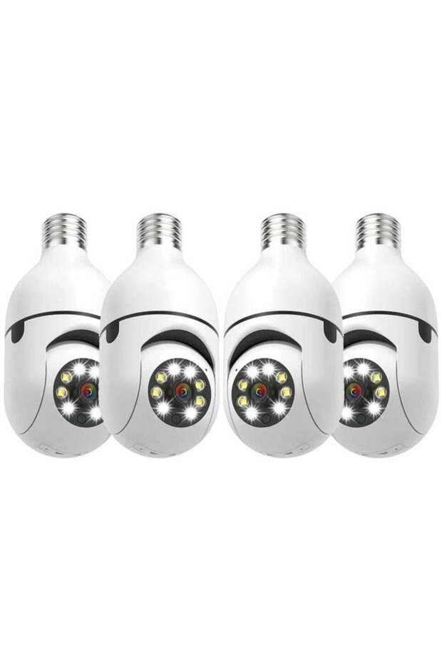 4Pack HD 1080P Wireless Light-Bulb Security Camera, Work with 2.4ghz&5ghz WiFi, Motion Auto Tracking