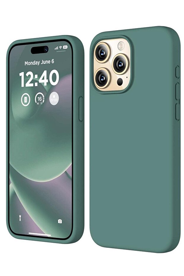 Compatible with iPhone 15 Pro Max Case, Liquid Silicone, Full Body Shockproof Protective Cover