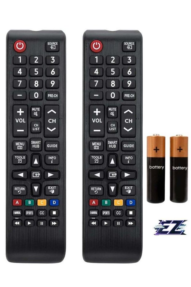 (Pack of 2) Universal Remote Controls for Samsung TV, Replacement for Samsung Smart TV - LED LCD TV HDTV QLED SUHD UHD 4K 3D – With Battery