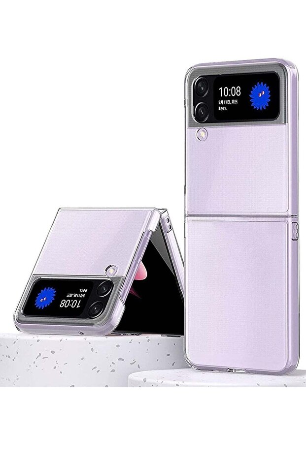 Samsung Galaxy Z Flip 4 Magsafe Clear Case, Magnetic, Wireless Charger Support, Transparent Shockproof Cover