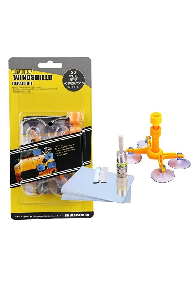 Windshield Repair Kit – Complete DIY Glass Repair Solution for Chips & Cracks, Easy to Use, Fast & Effective, Safe for All Vehicles, Professional Results at Home