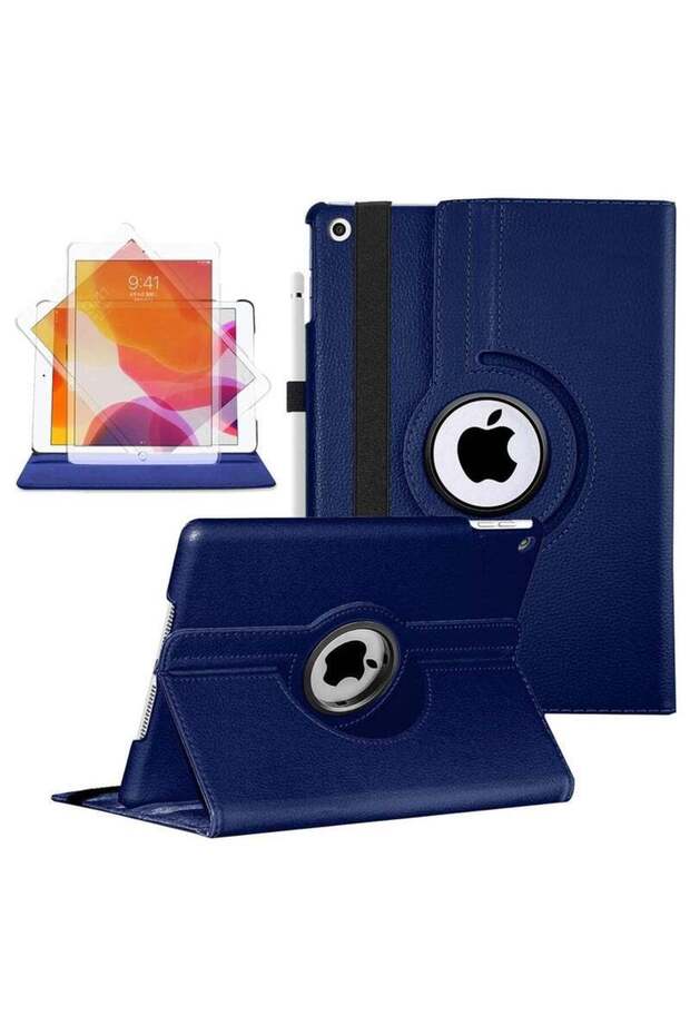 360 Degree Rotating Stand Auto Sleep Wake Folio Leather Smart Cover for iPad 10.2 inch