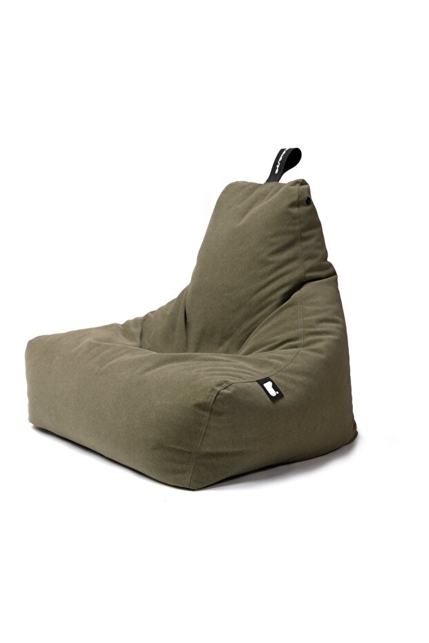 Mighty Suede Bean Bag - Made in UK Premium Quality Beans Bag (Moss)