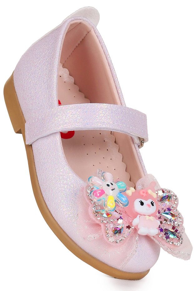 Hila Velcro Glitter Girls' Ballerina Shoes