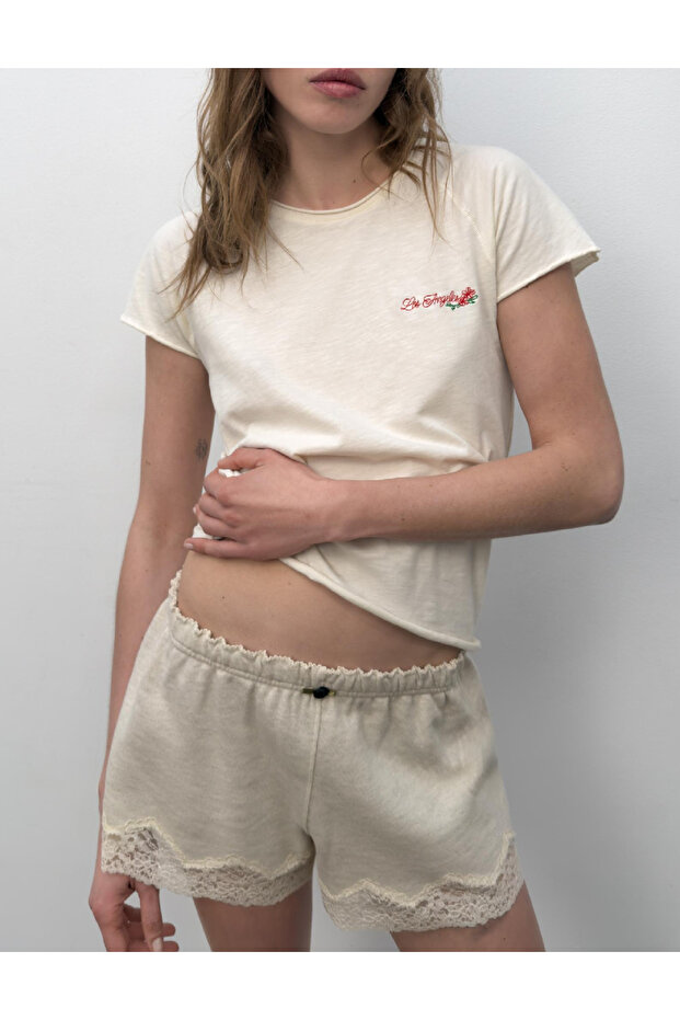 Pantaloni scurti, Bej - 2