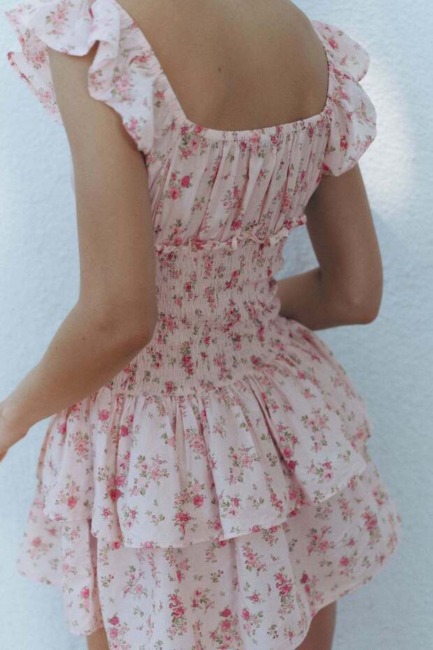 Smocked-waist dress