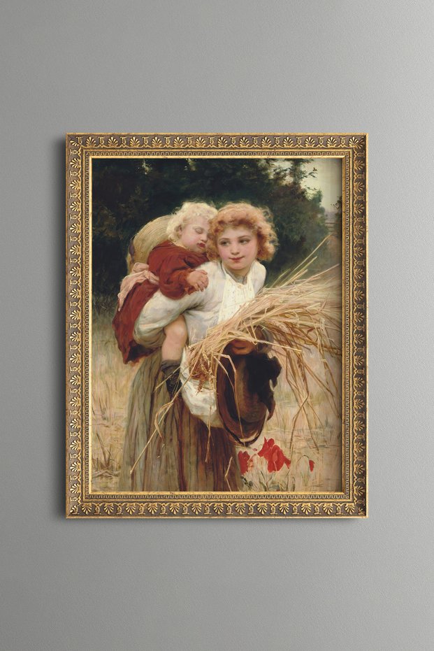 Continuous Care of Frederick Morgan - Vintage Patterned Painting - Fine Model