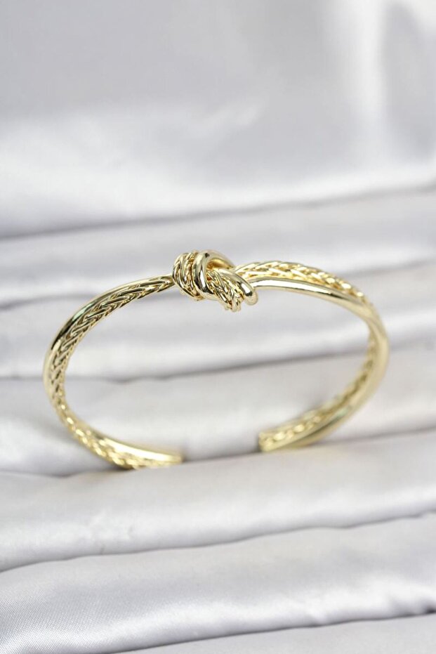 Gold Color Knot Model Brass Women's Bracelet