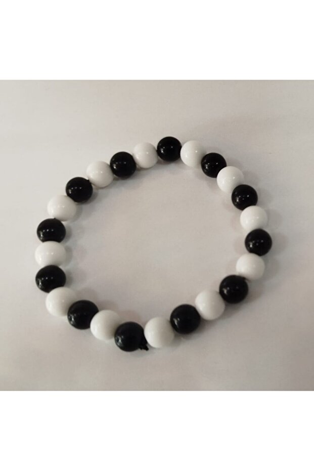 Single Black and White Bracelet