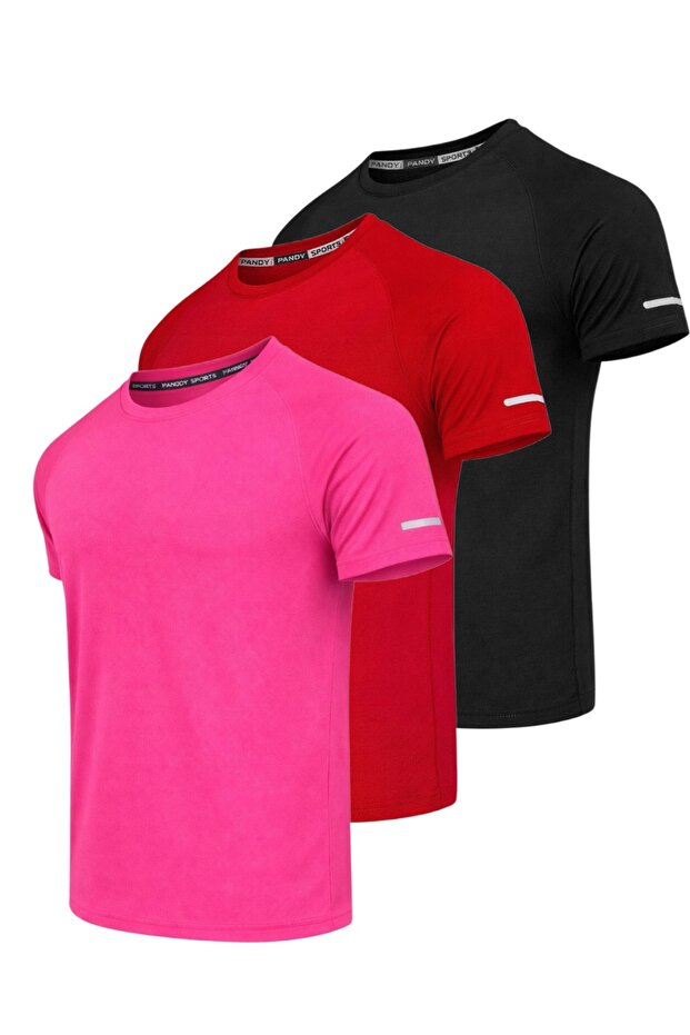 3-Pack of Quick-Dry Athletic Technical Sports T-Shirts