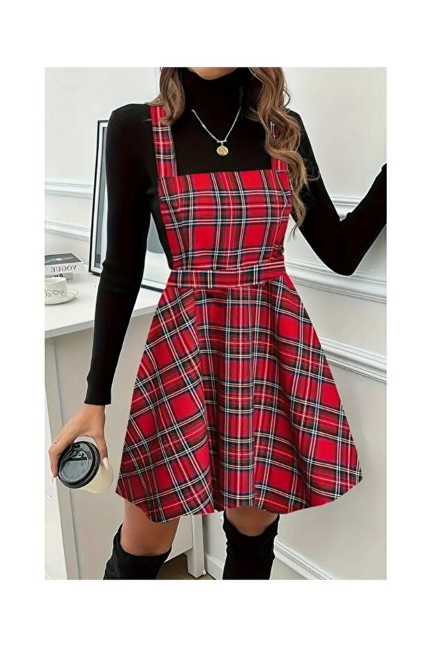 Rochie de birou tip șorț - 2
