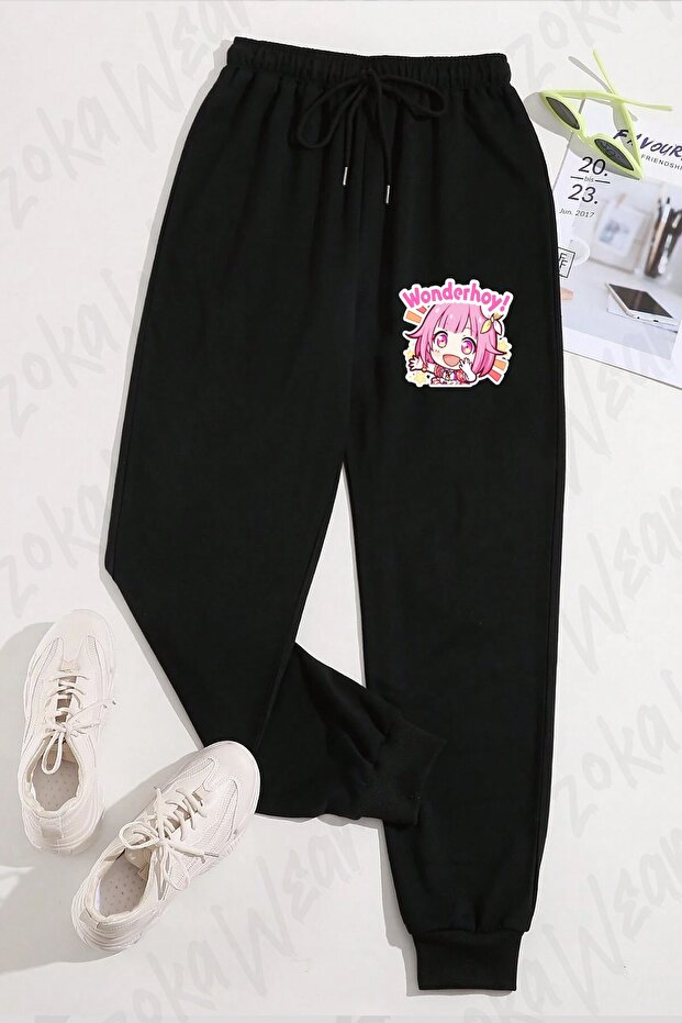 Unisex Project Sekai Emu Otori Wonderhoy Stamp Printed Sweatpants