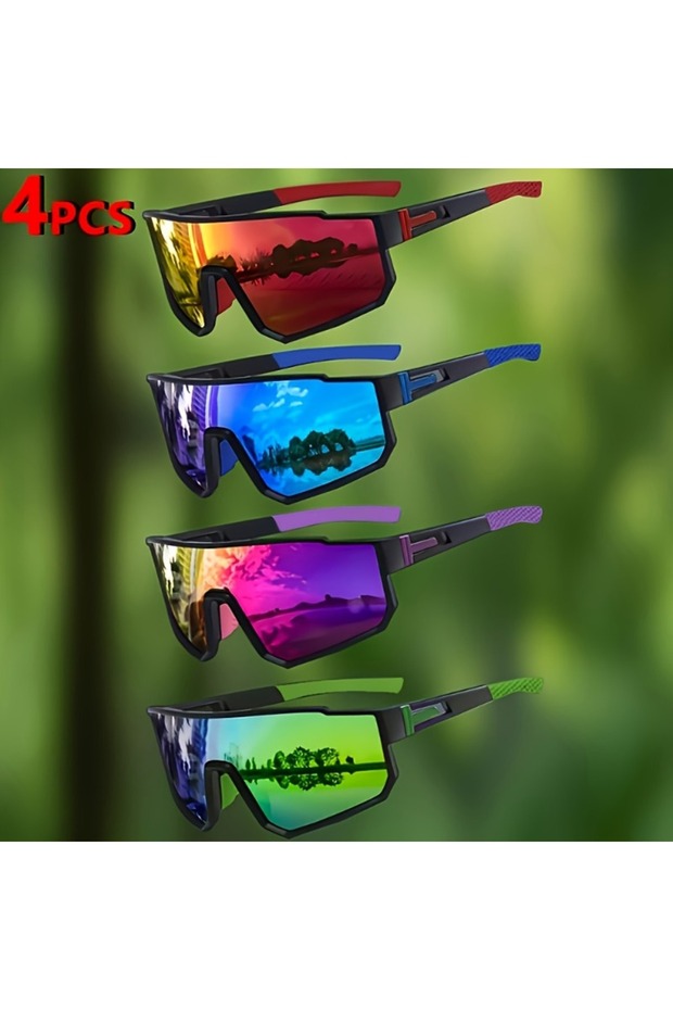4pcs mixc1 2/3/4pcs Fashion Polarized & Blue Light Blocking Sunglasses, UV Protection, Unisex, for O