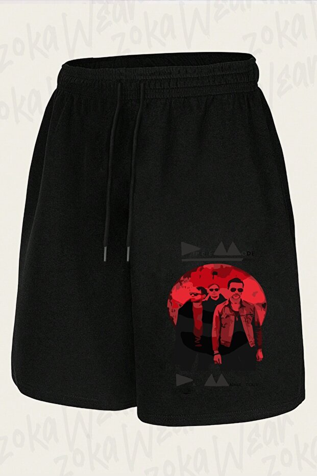شورت مطبوع بتصميم Depeche Mode v5 للجنسين