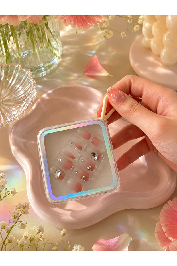Pink Diamond Press-On Nails