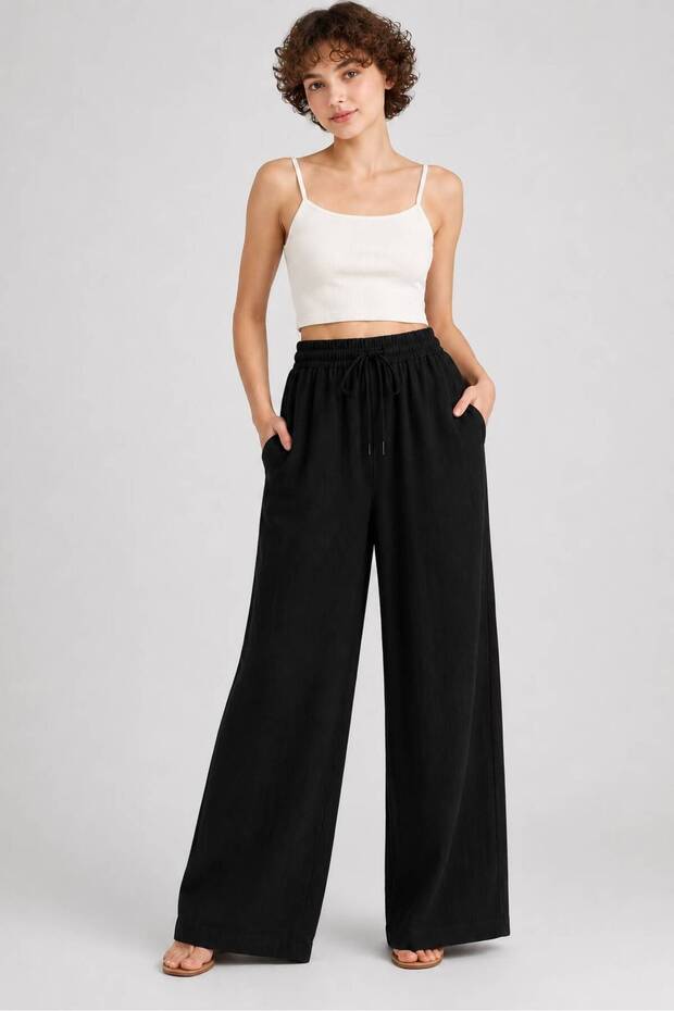 Women's Comfortable Loose Fit Linen Pants