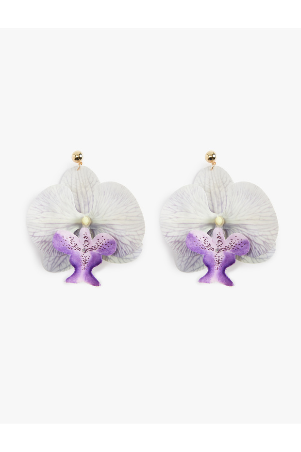 Large Size Dangle Flower Earrings