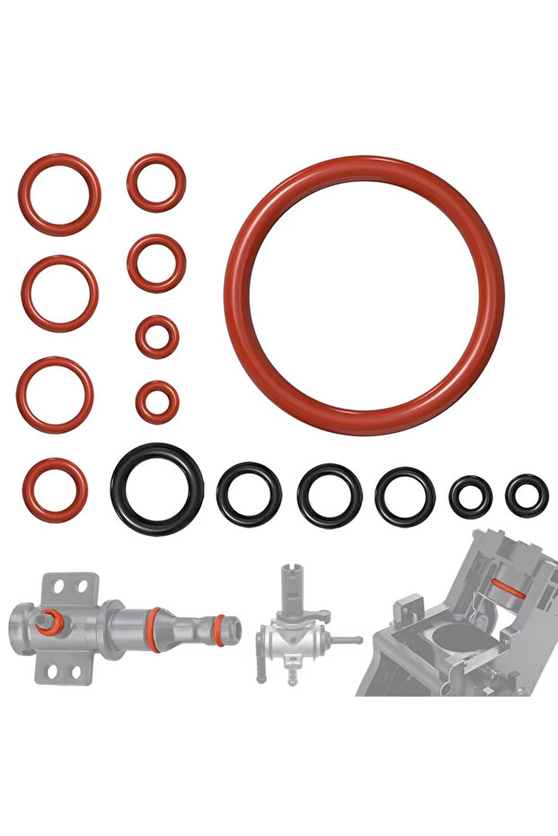 15pcs Seal Kit Silicone Gasket O-Ring For Saeco Gaggia Spidem Coffee Machine Brewing Group Spout ...