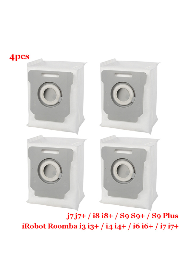 4pcs Dust Bag Parts For iRobot Roomba i3 i3+ / i4 i4+ / i6 i6+ / i7 i7+ / j7 j7+ / i8 i8+ / S9 S9+ /