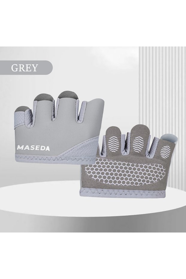 M Gray GTUBIKE 1 Pair Small Lightweight Four-Finger Workout Gloves – Non-Slip Grip for Fitness, Weig