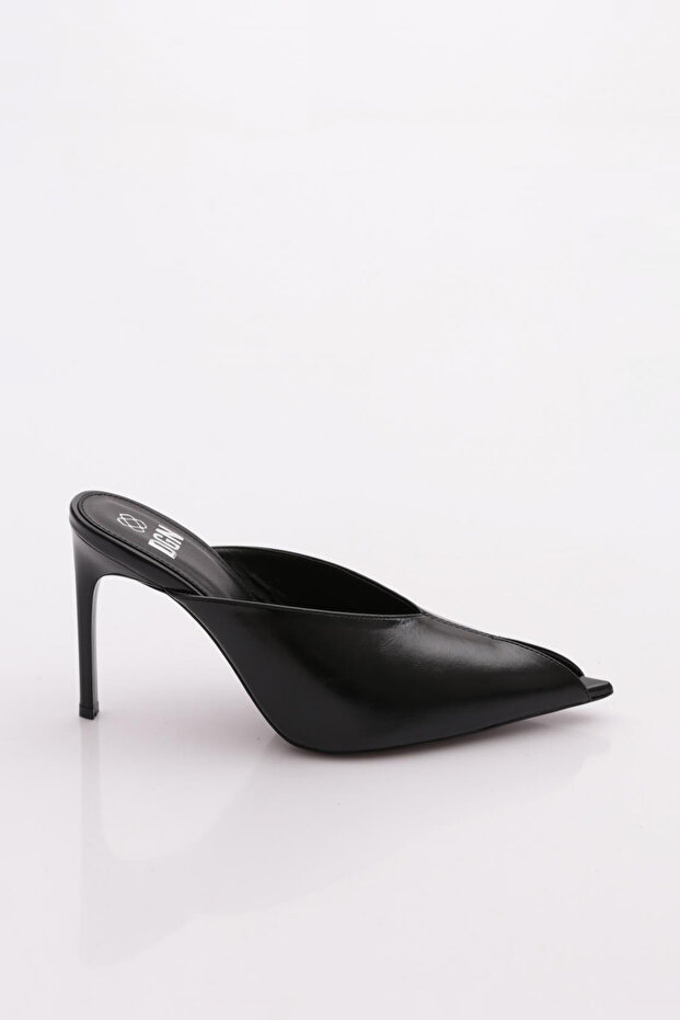 0129 Women's Heeled Evening Dress Slippers