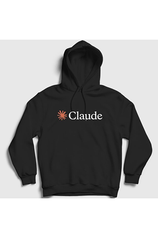 Unisex Black Logo Star Claude Hooded Sweatshirt 613344Tt