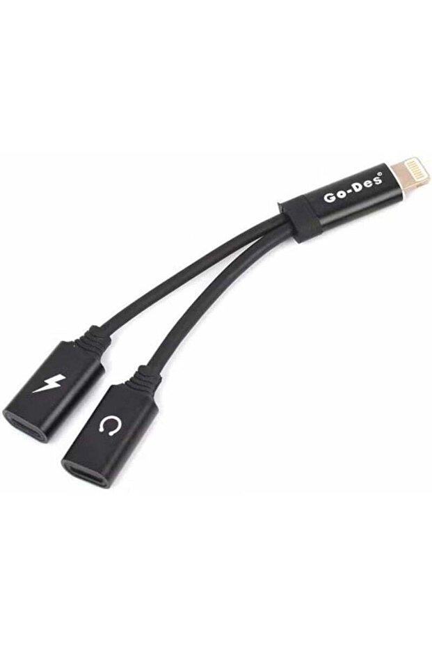 GO-DES Go Des GD-UC011 Lightning 2-in-1 Charging and Audio Adapter