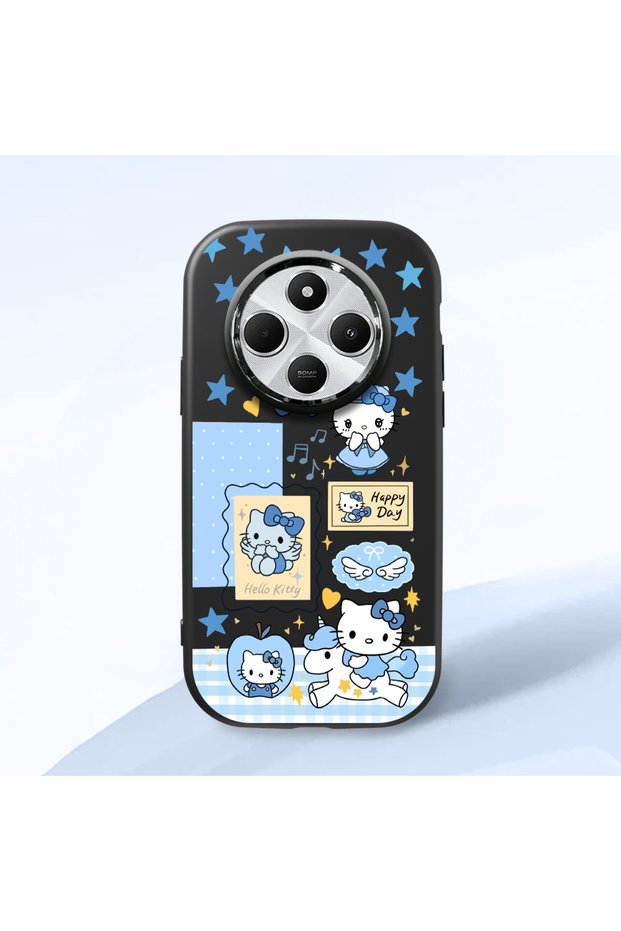 Redmi A4 Compatible Shock-Absorbing Camera Protected Black Silicone Case