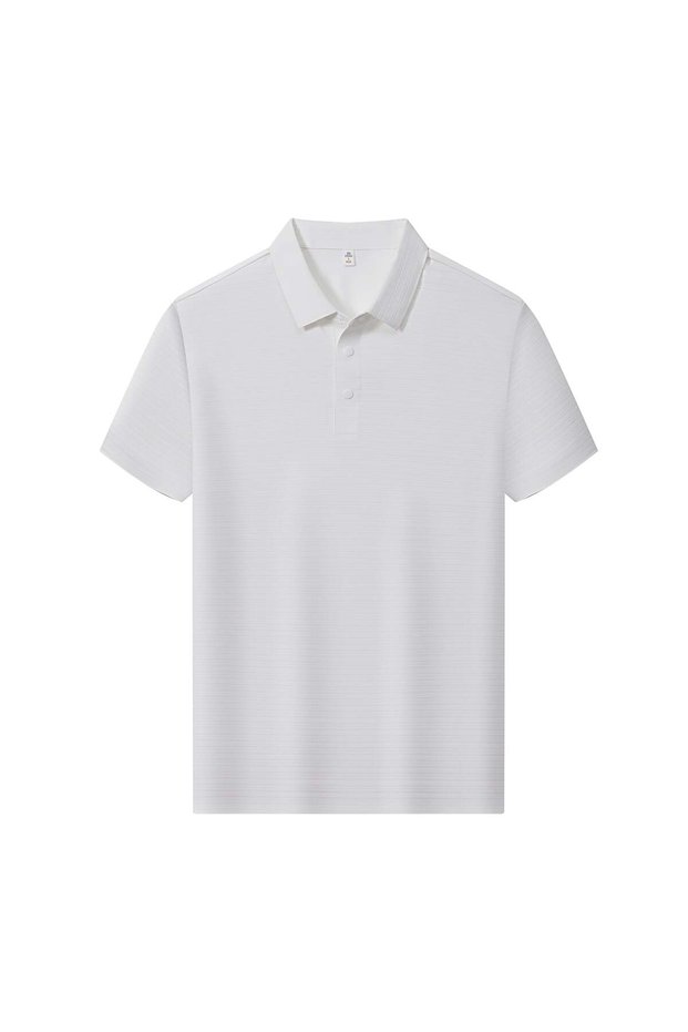 Arw98303 Seri̇ntutan--High Quality Snap Fastener Men's Polyamide Polo Collar Tshirt
