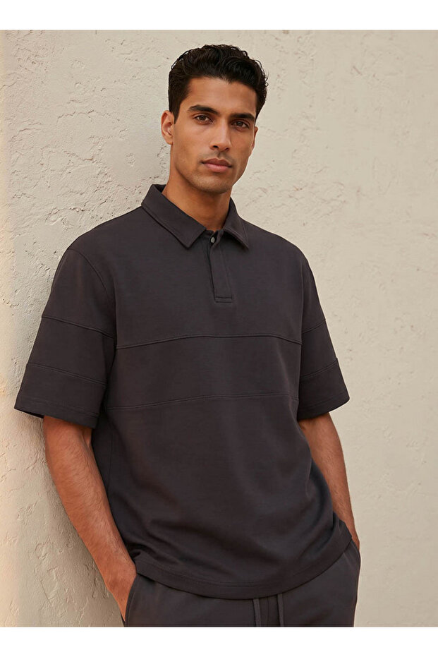 Men Panelled Polo T-shirt
