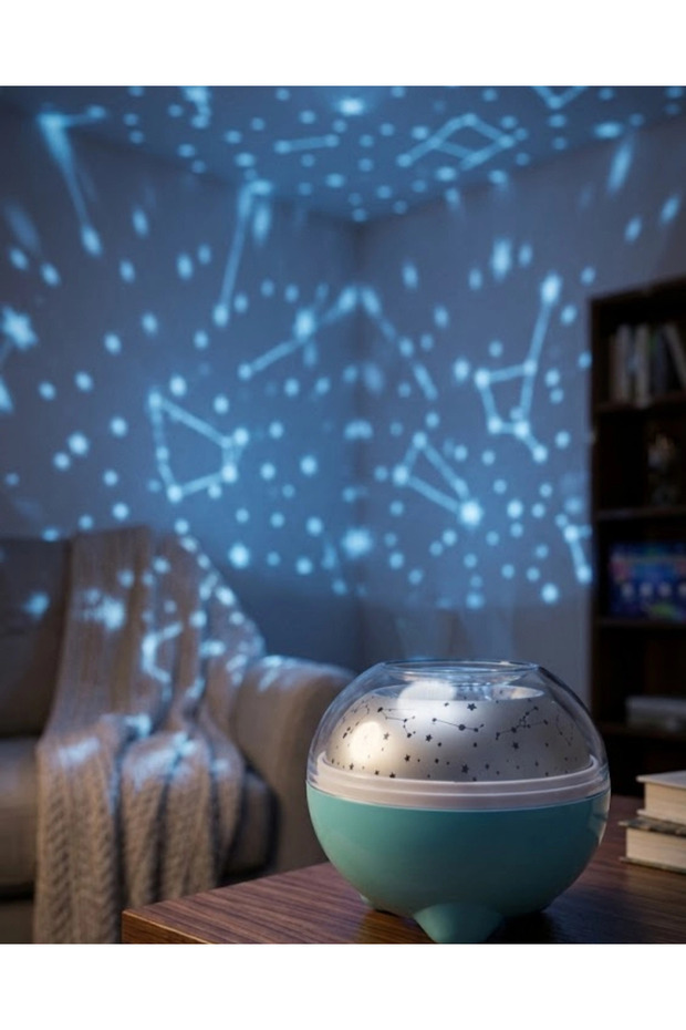 Tooth Connected Night Light Star Projection Light 7 Rk Effects with Timer Function