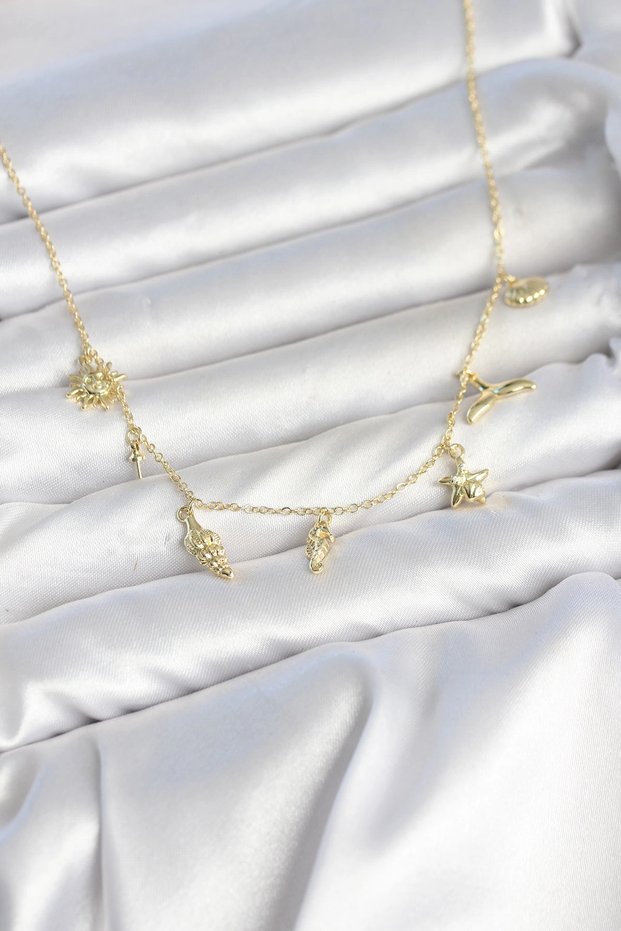 Brass Gold Rk Diz Concept Women's Necklace